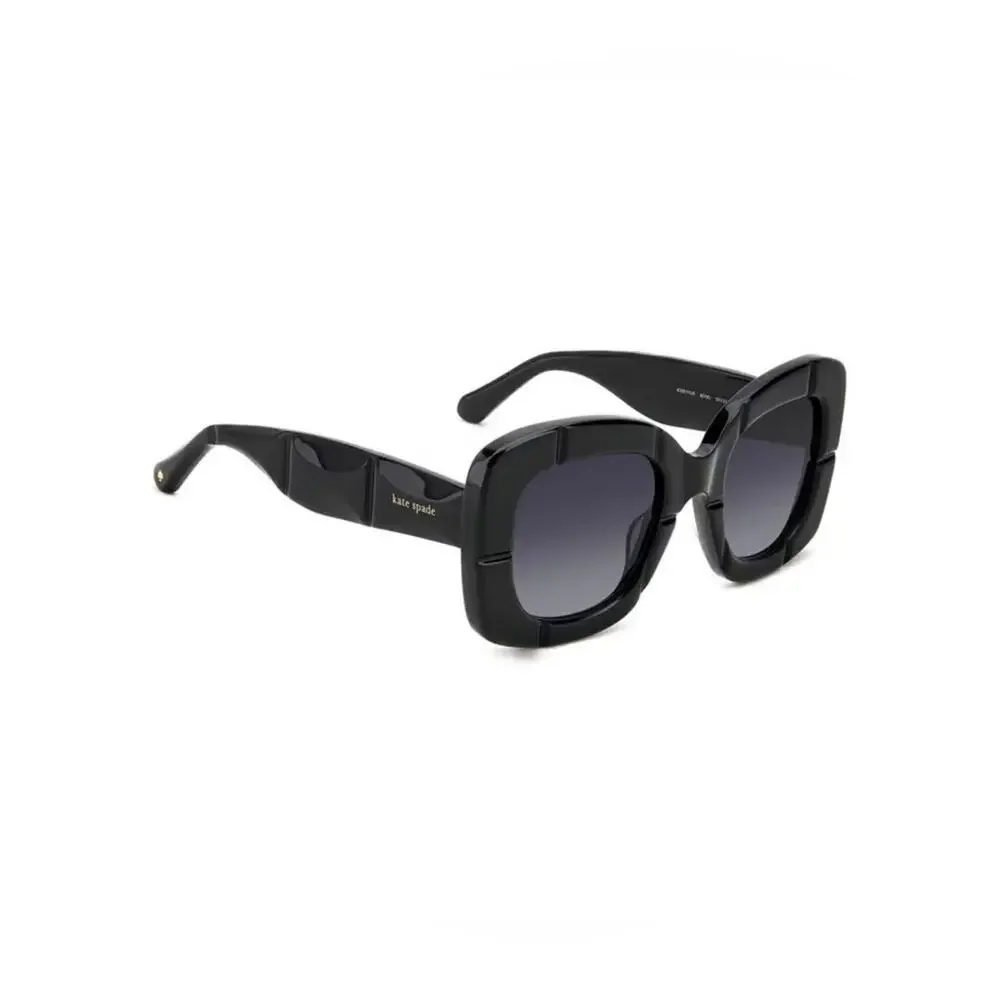 New Kate Spade JOSEY/G/S 8079O Black Oversized Square Sunglasses Authentic